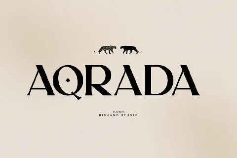 AQRADA font