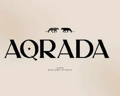 AQRADA font