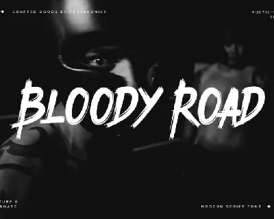 Bloody Road font