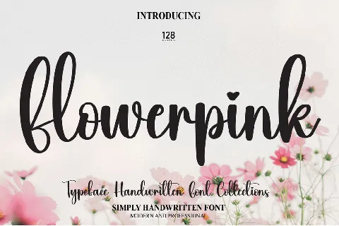 Flowerpink font