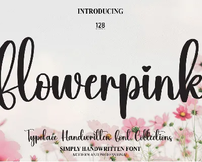 Flowerpink font