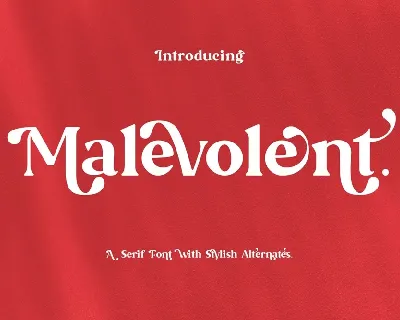 Malevolent font