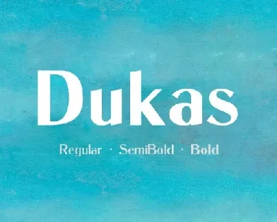 Dukas font