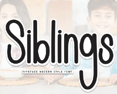 Siblings Display font