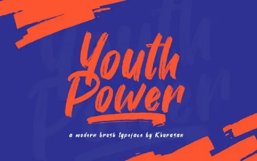 Youth Power Brush font