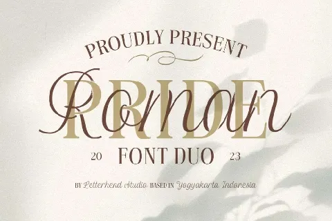 Roman Pride font