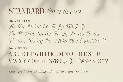 Roman Pride font