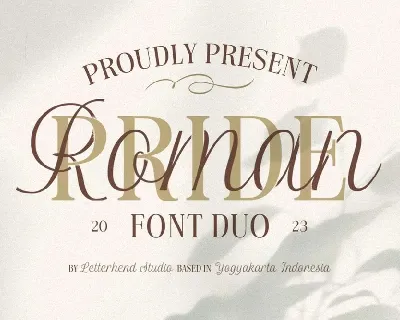 Roman Pride font