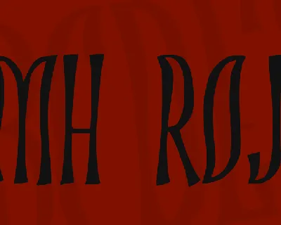 JMH ROJO font