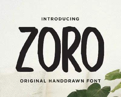 Zoro font