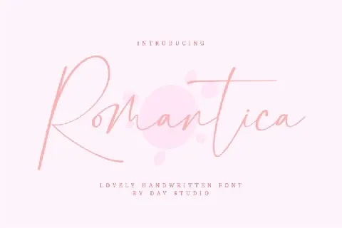 Romantica font