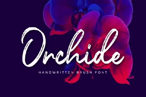 Orchide Handwritten Brush font