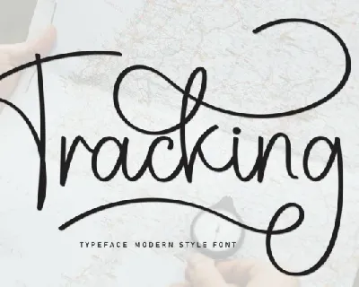 Tracking Script font