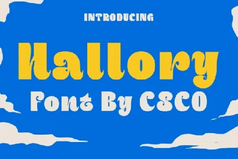 Hallory font