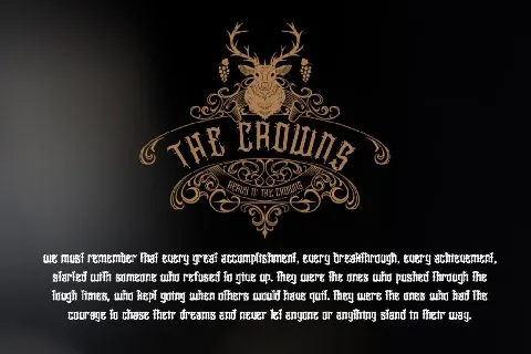 Heavier Crowns font