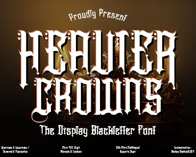 Heavier Crowns font