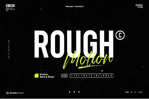 Rough Motion font