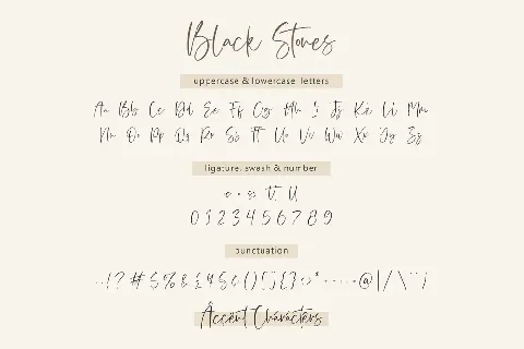 Black Stones font