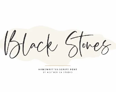 Black Stones font