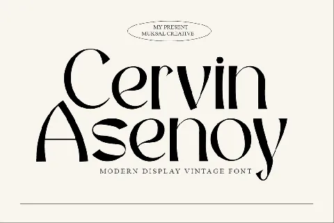 Cervin Asenoy font