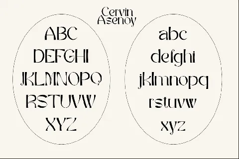 Cervin Asenoy font