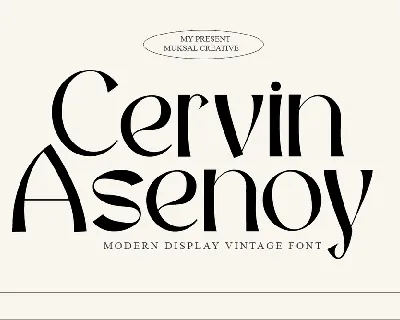 Cervin Asenoy font