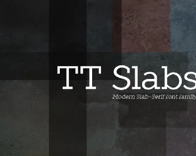 TT Slabs Family font