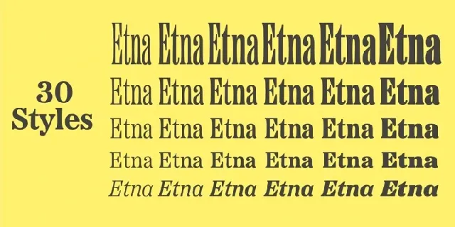 Etna Family font