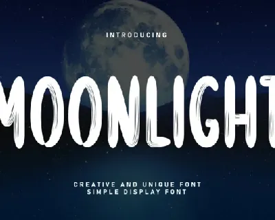 Moonlight Brush font