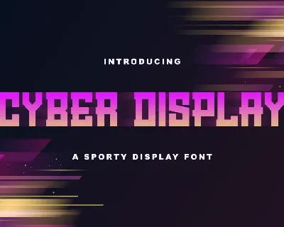Cyber Display font