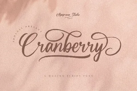 Cranberry font