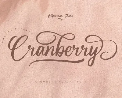 Cranberry font