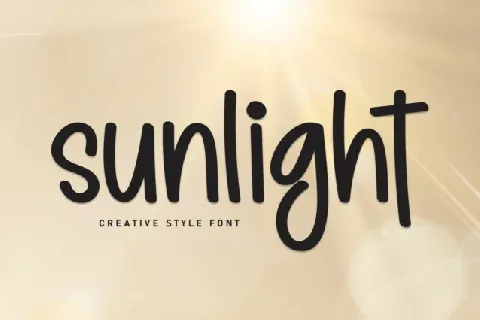 Sunlight Display font