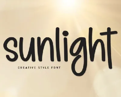 Sunlight Display font