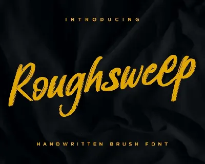 Roughsweep font