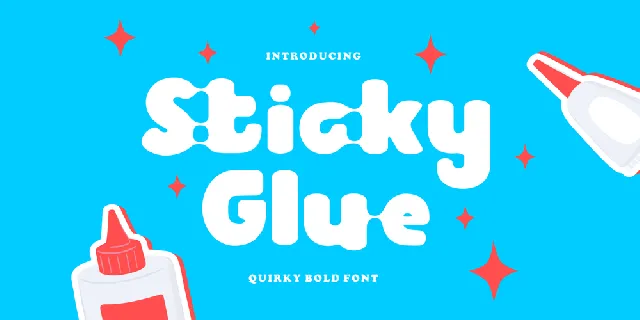 Sticky Glue font