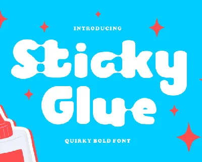Sticky Glue font