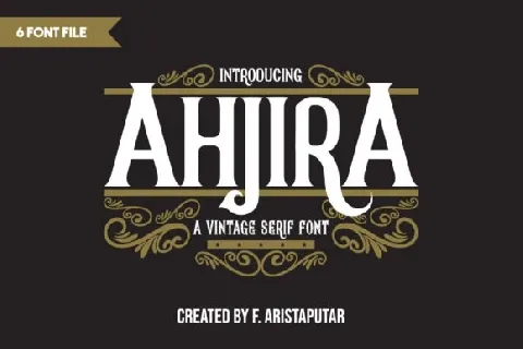 Ahjira font