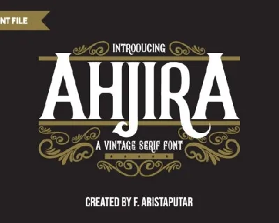 Ahjira font