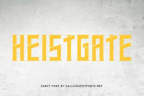 Heistgate font