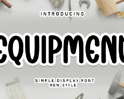 Equipment Display font