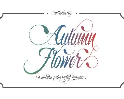 Autumn Flower Script font