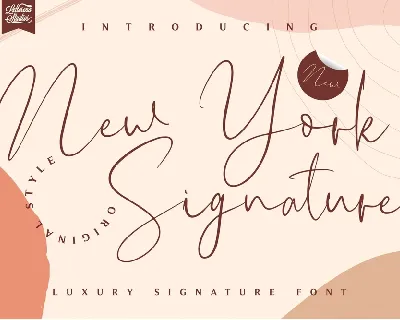 New York Signature font