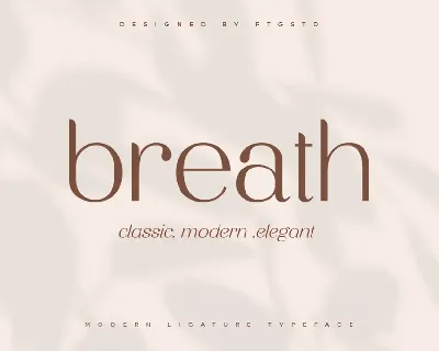 BreathDemo font