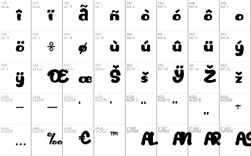 Single Tangelo font