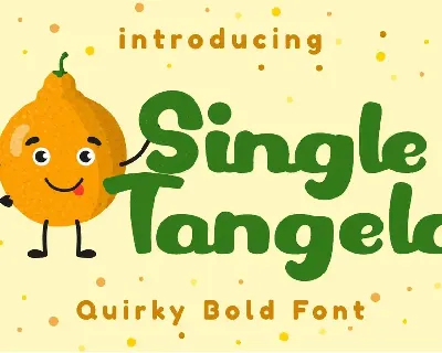 Single Tangelo font