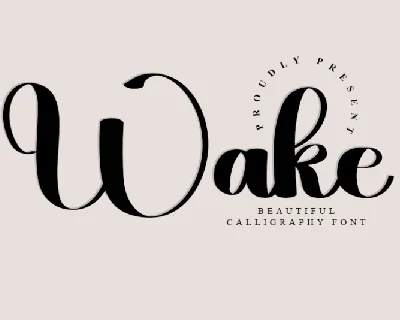 Wake font