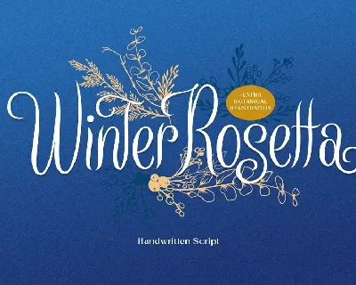 Winter Rosetta font