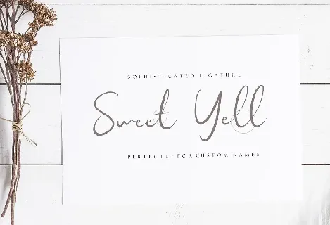 Sweet Yell Script font