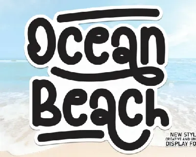 Ocean Beach Display font